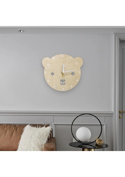 8 "ahşap Duvar Saati Pil Powered Ev Ofis Masası Saatler Dekorasyon Ayı fırsatları