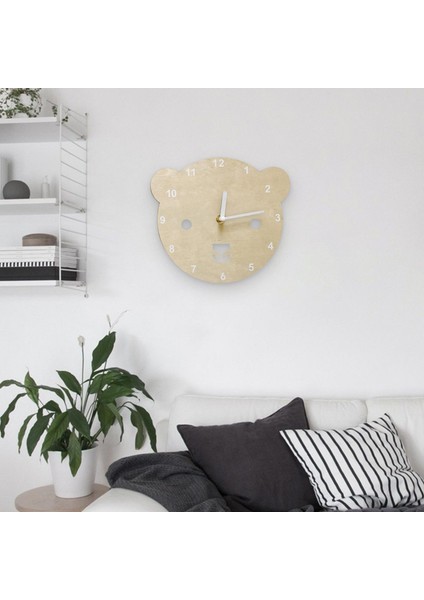 8 "ahşap Duvar Saati Pil Powered Ev Ofis Masası Saatler Dekorasyon Ayı indirimleri