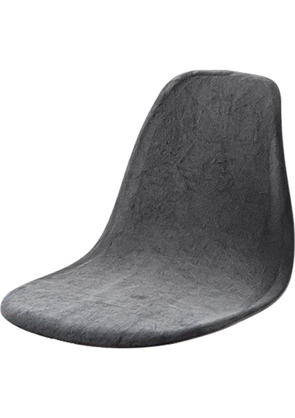 Kolsuz Sandalye Kapak Kutlamaları Düğün Yıkanabilir Jakarlı Slipcover Koyu Gri