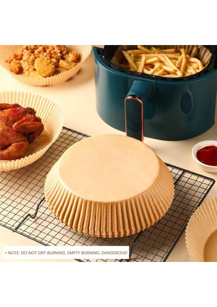 30 Adet Yui / Xiaomi / Philips / Kumtel Uyumlu Air Fryer Pişirme Kağıdı - Kahverengi (Yurt Dışından) fiyatları