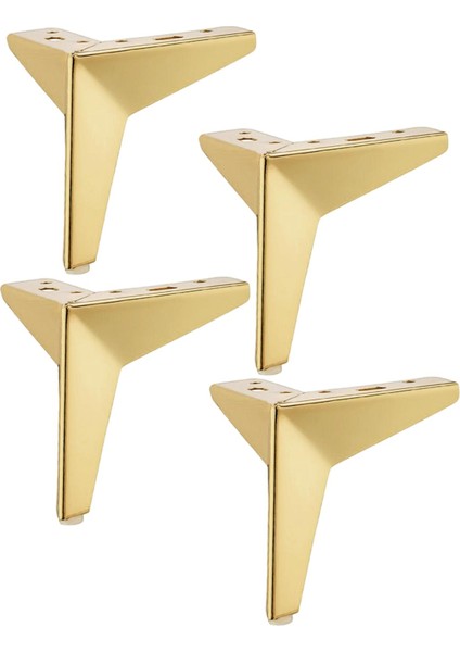 4-Pack Ağır Demir Mobilya Bacaklar Sandalye Bacak Sandalye Masası, Mobilya, Altın 13CM