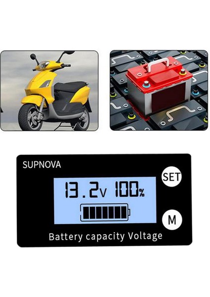 12 V Pil Şarj Ölçer Dijital Pil Test Cihazı STIL55