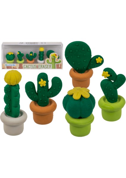 Cactus Eraser Kaktüs Silgi Seti