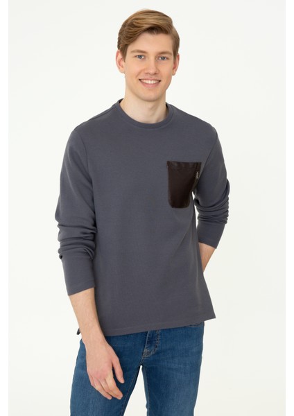 Erkek Antrasit Sweatshirt 50241367-VR006