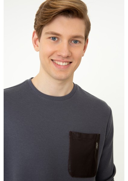 Erkek Antrasit Sweatshirt 50241367-VR006 fiyatları