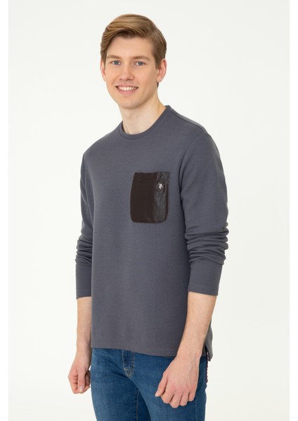 Erkek Antrasit Sweatshirt 50241367-VR006 modelleri