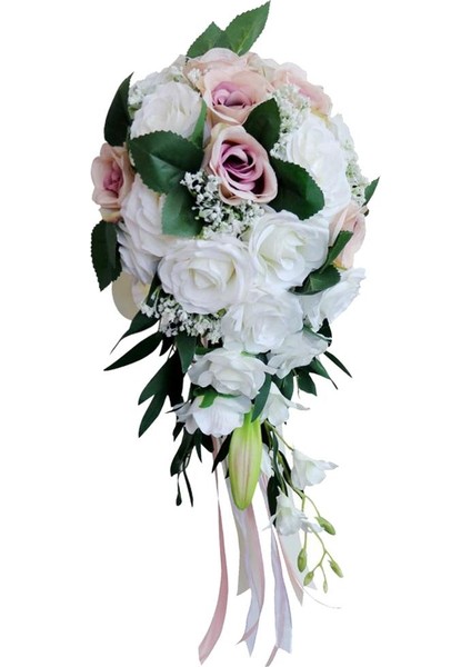 Düğün El Buketi Gelin Tutma Yapay Çiçek (Yurt Dışından)