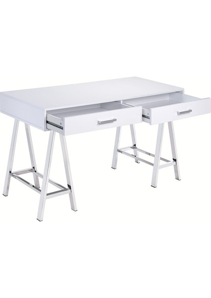 Olivia Paslanmaz Metal Beyaz Çalışma Masası fırsatları