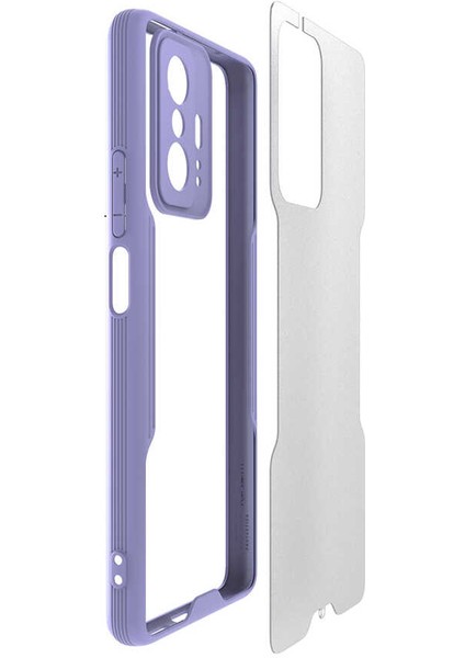 Case 4U Xiaomi Mi 11T 5g Kılıf Kamera Korumalı Ultra Ince Buzlu Mat Renkli Parfe Silikon Kapak Kırmızı