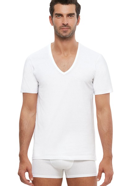 Enrico V Yaka Pamuk 2 Li Erkek Tshirt