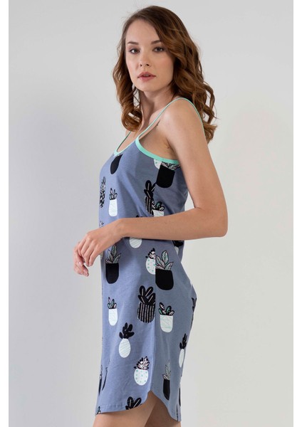 Pamuklu Ip Askılı Gecelik modelleri