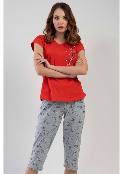 Kısa Kol Kaprili Pijama Takım fiyatları