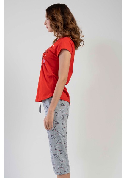 Kısa Kol Kaprili Pijama Takım modelleri