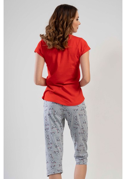 Kısa Kol Kaprili Pijama Takım fırsatları