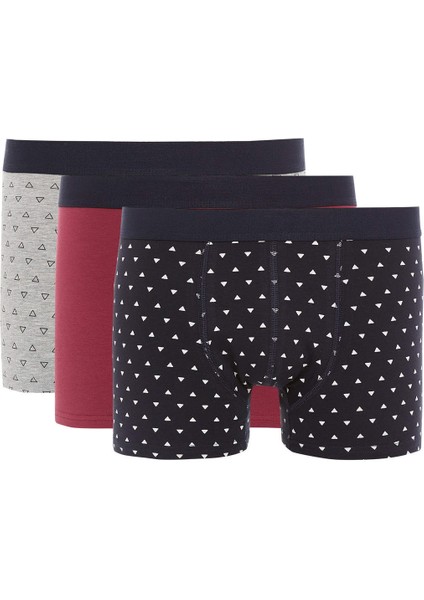 Slim Fit 3'lü Boxer T4915AZ22SP