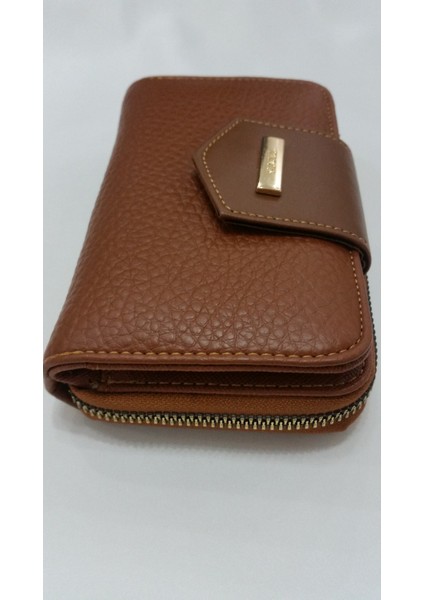 Kadın Taba Cüzdan Yıkanmış Deri