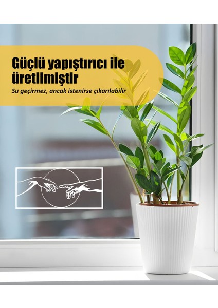 | Tanrının Eli | Araba Laptop Duvar Folyo Sticker (Siyah)