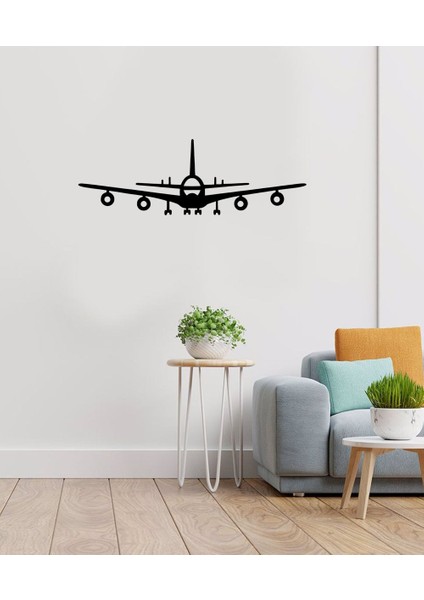 | Cepheden Uçak | Araba Laptop Duvar Folyo Sticker (Siyah) indirimleri