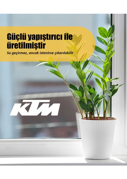 | Ktm Logo | Araba Laptop Duvar Folyo Sticker (Beyaz) fırsatları