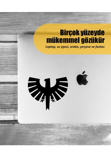 | Geometrik Kartal | Araba Laptop Duvar Folyo Sticker (Beyaz) modelleri