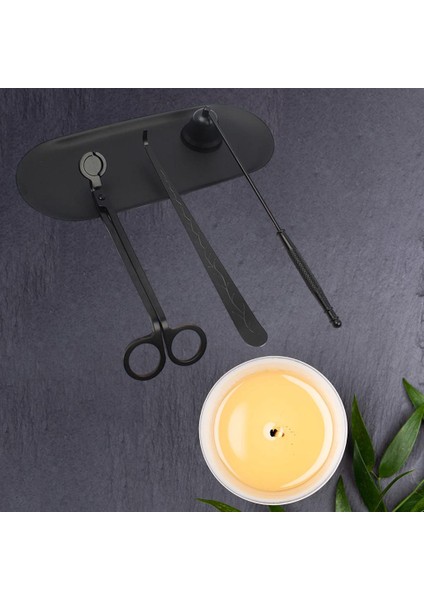 4x Paslanmaz Çelik Fitil Snuffer Araçları Mum Düzeltici Düğün Mum Siyah Yapma (Yurt Dışından) modelleri