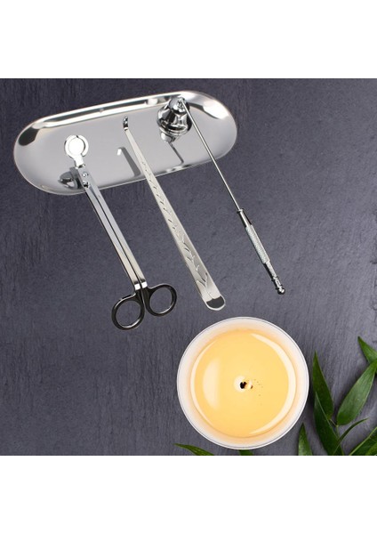4x Paslanmaz Çelik Fitil Snuffer Araçları Mum Düzeltici Düğün Mum Yapımı Gümüş (Yurt Dışından) modelleri