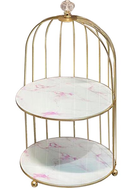 Kozmetik Raf Organizatör Tutucu Dresser Banyo Makyaj Raf 2-Tier Beyaz (Yurt Dışından)