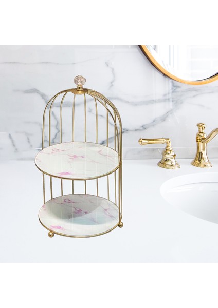 Kozmetik Raf Organizatör Tutucu Dresser Banyo Makyaj Raf 2-Tier Beyaz (Yurt Dışından) modelleri