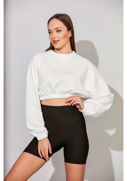 Alexandergardı Crop Sweatshirt (B22-110A01)