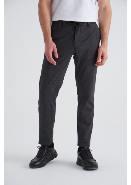 Cepli Antrasit Örme Jogger Erkek Pantolon BPNS21K21502_D58