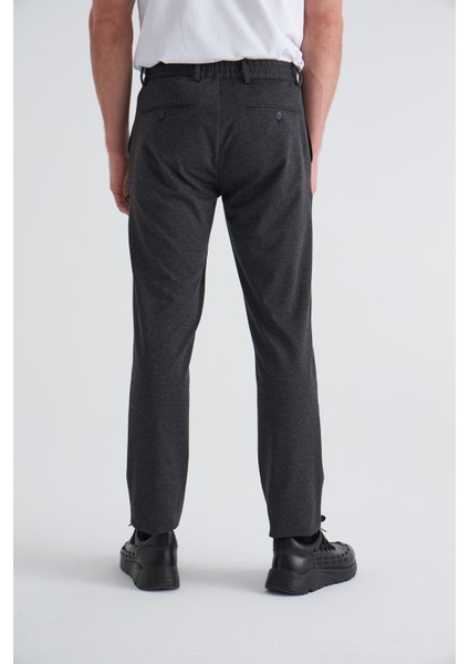 Cepli Antrasit Örme Jogger Erkek Pantolon BPNS21K21502_D58
