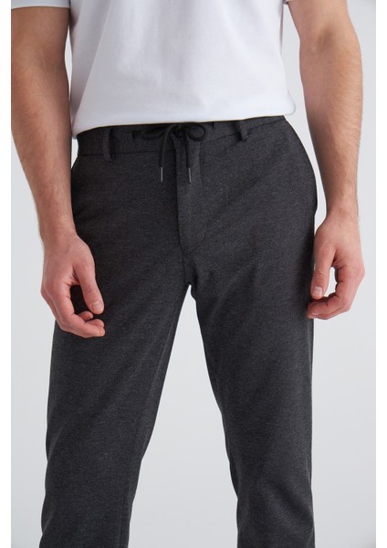 Cepli Antrasit Örme Jogger Erkek Pantolon BPNS21K21502_D58