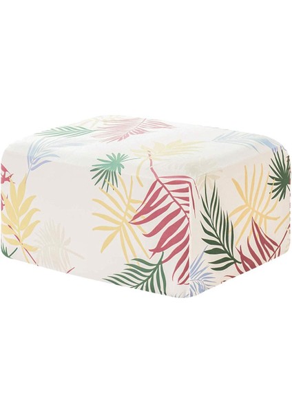 F Fityle Baskılı Osmanlı Kapağı Foothool Slipcover Footrest Koruyucu Örtüsü (Yurt Dışından)