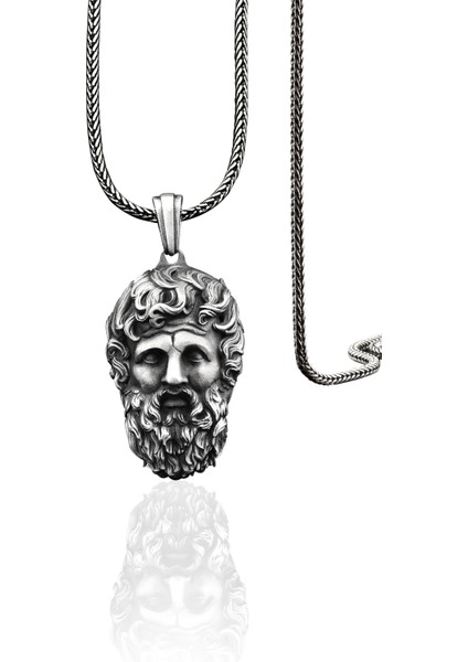 925 Ayar Gümüş Zeus Kolye