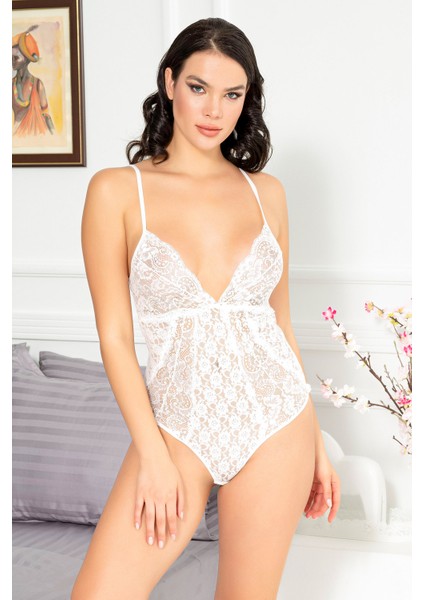 Mite Love Kadın Fantezi Dantelli Body Gecelik