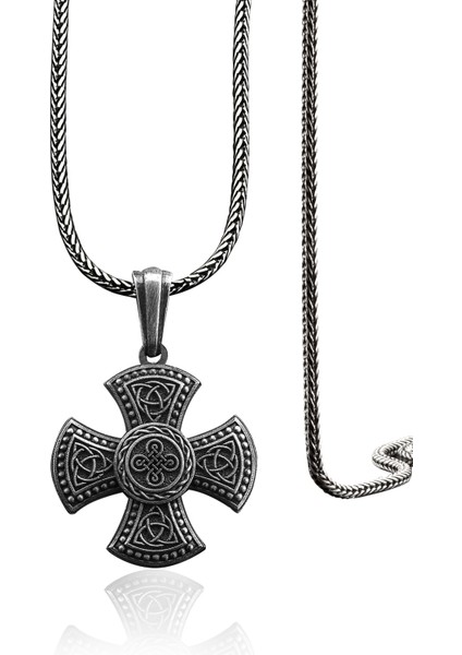 925 Ayar Gümüş Kelt Haçı Minik Triquetra Kolye
