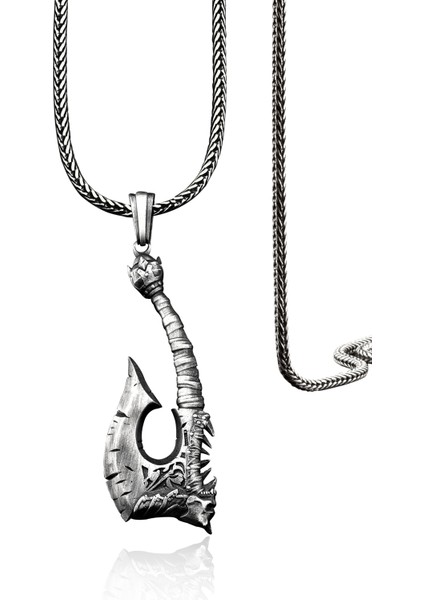 925 Ayar Gümüş Balta Kolye