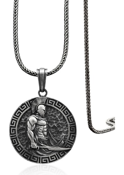 925 Ayar Gümüş Spartan Kolye