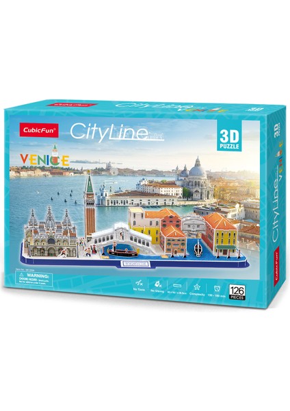 Cubic Fun Cubicfun Venedik 3D Puzzle 126 Parça