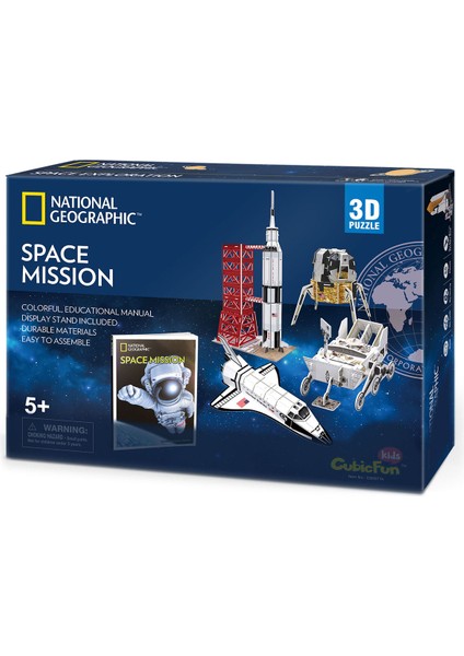 Cubic Fun Cubicfun National Geographic Kids 3D Puzzle Space Mission