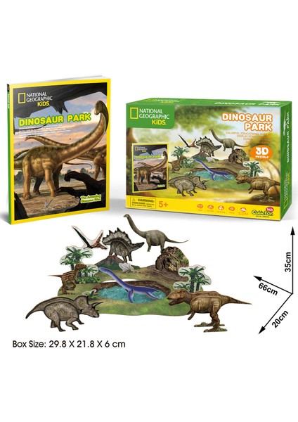 Cubic Fun Cubicfun National Geographic Kids 3D Puzzle Dinozor Parkı