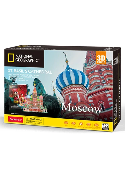 Cubic Fun Cubicfun National Geographic Saint Basil Katedrali 3D Puzzle 224