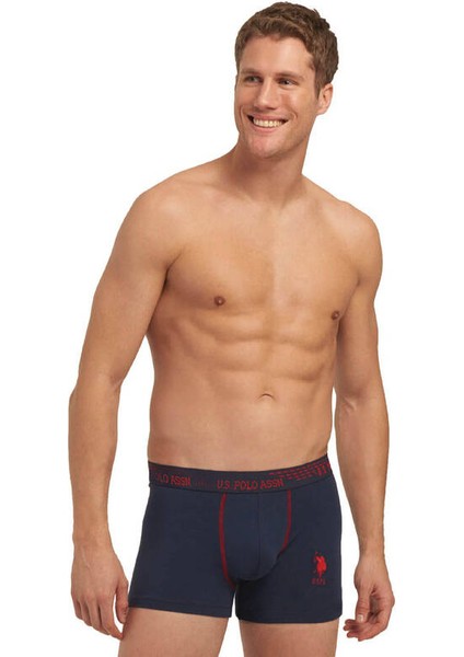 Biyeli Düşük Bel Renkli Boxer 3'lü Paket 80178