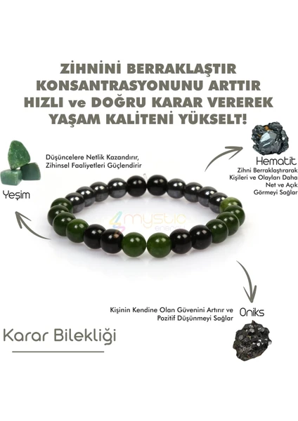 Mystic Energy Doğru Karar Verme Doğaltaş Tılsım Bilekliği