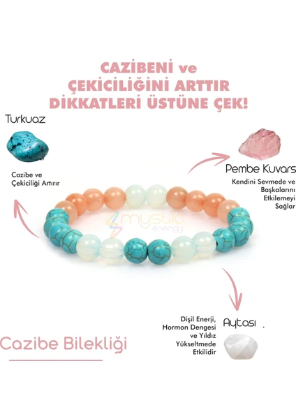 Mystic Energy Cazibe Doğal Taş Tılsım Bilekliği