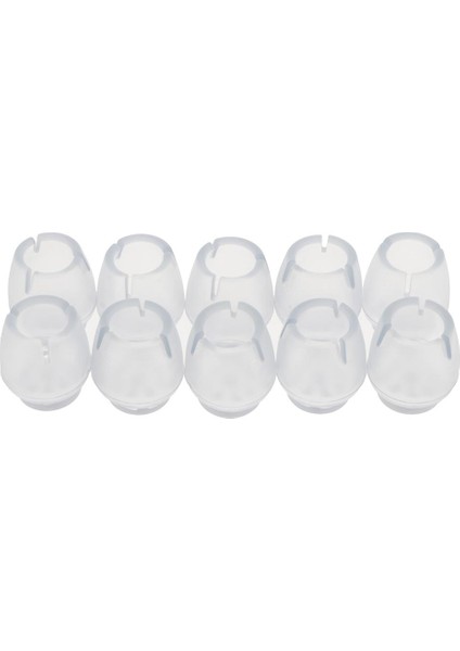 F Fityle Yuvarlak Silikon Sandalye Bacak Kapakları 10 Adet (Yurt Dışından)