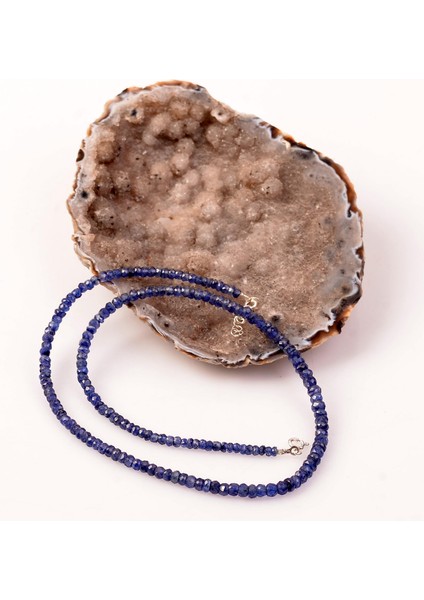 Safir Taşı Gümüş Kolye 3 mm