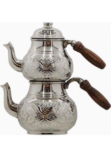 Bakır Çaydanlık Desenli Küçük Boy