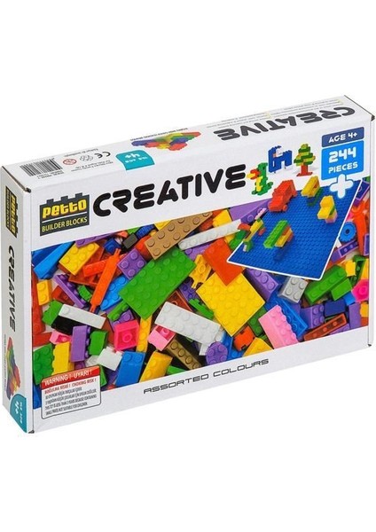 PBB244-1 Petto Buılder Blocks 244 Parça Tabanlı LEGO Seti