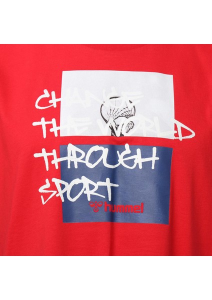 911532-1301 Regular Fit Baskılı Kırmızı Erkek T-Shirt fırsatları